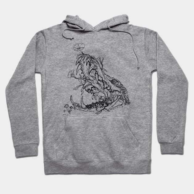 Coyote Skull Hoodie by kwardart